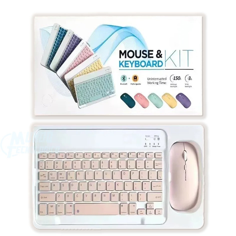 Combo De Teclado Y Mouse Inalámbrico Bt
