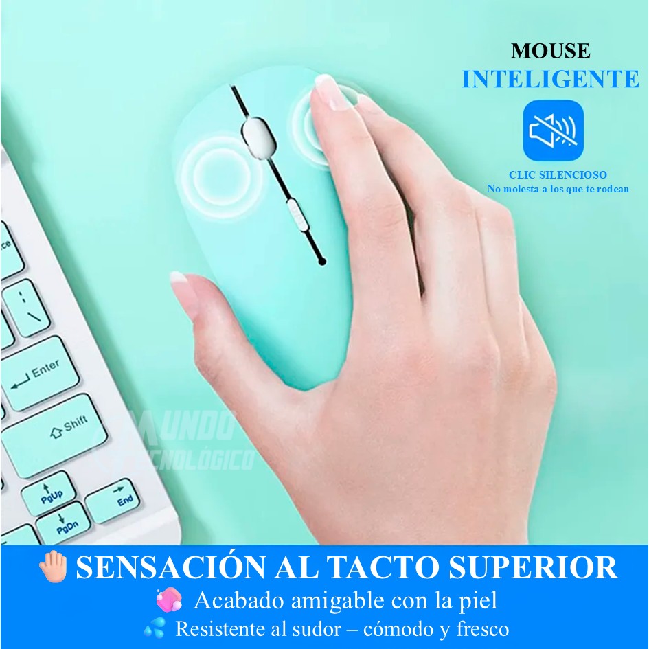 Combo De Teclado Y Mouse Inalámbrico Bt