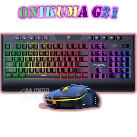 Kit Gamer Onikuma (Teclado G21 + Mouse CW902 RGB)