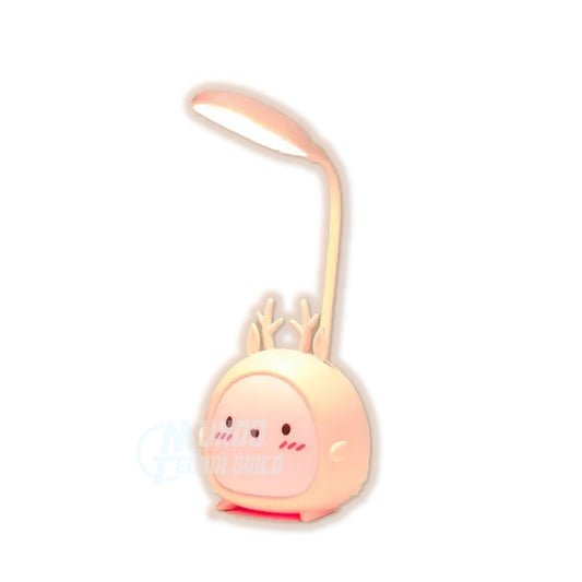 Lámpara LED 3 en 1 Kawaii – Luz Nocturna + Escritorio + Ambiente