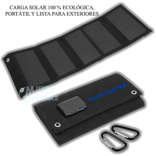 Panel Solar Movisun 10 Plegable 5 Celdas 10W