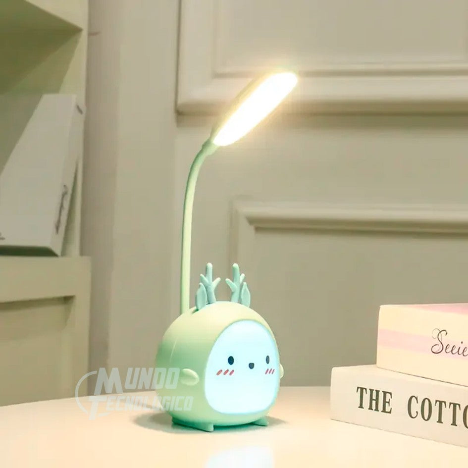 Lámpara LED 3 en 1 Kawaii – Luz Nocturna + Escritorio + Ambiente